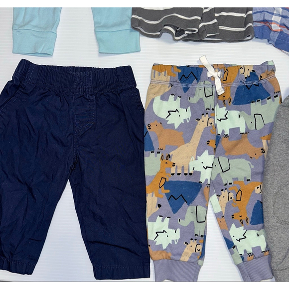 Baby Boy Lot of 8 bottoms Pants Shorts Most 9 Months, 1 6 months Clothing Bundle - Picture 7 of 14